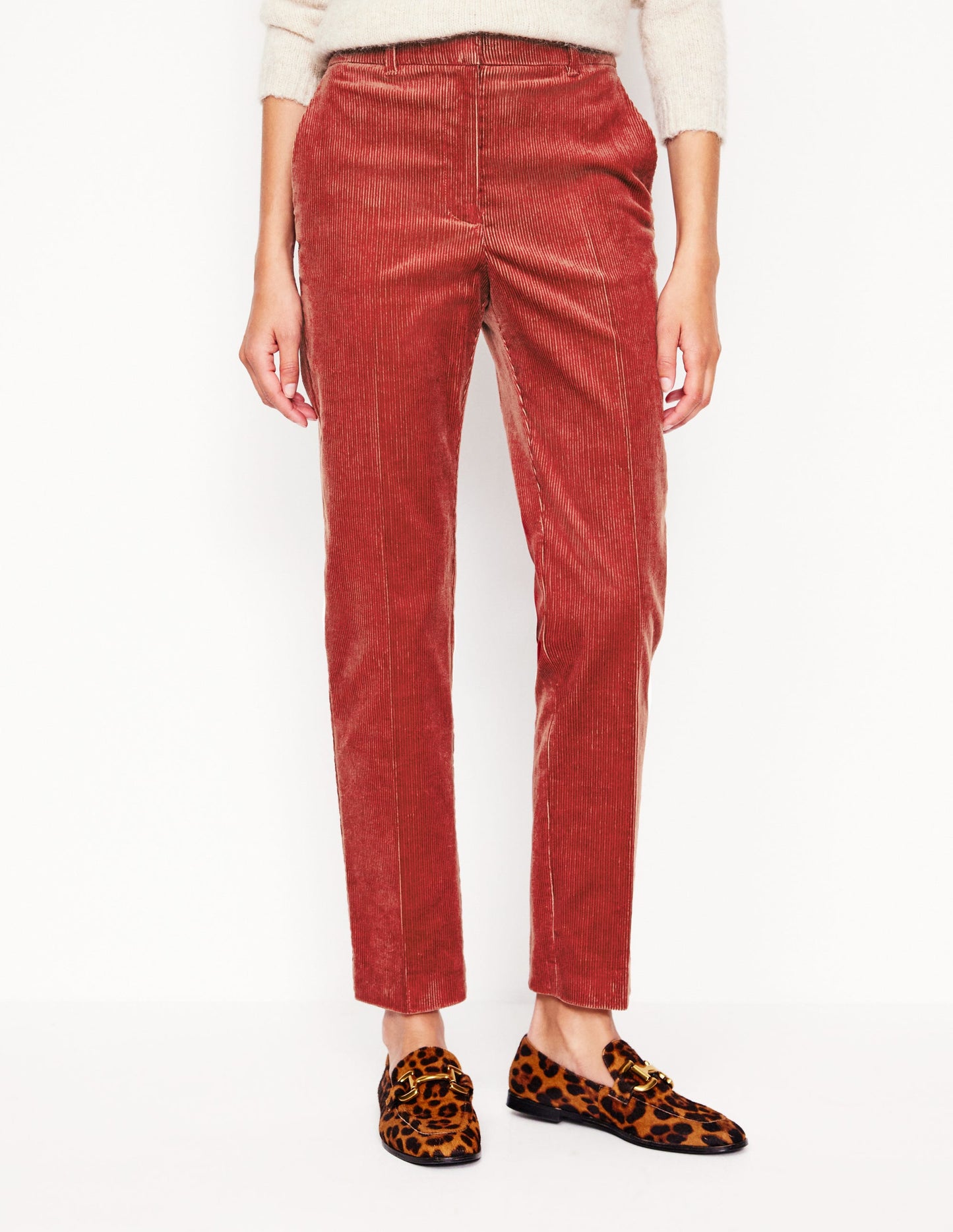 Kew Cord Pants-Rust