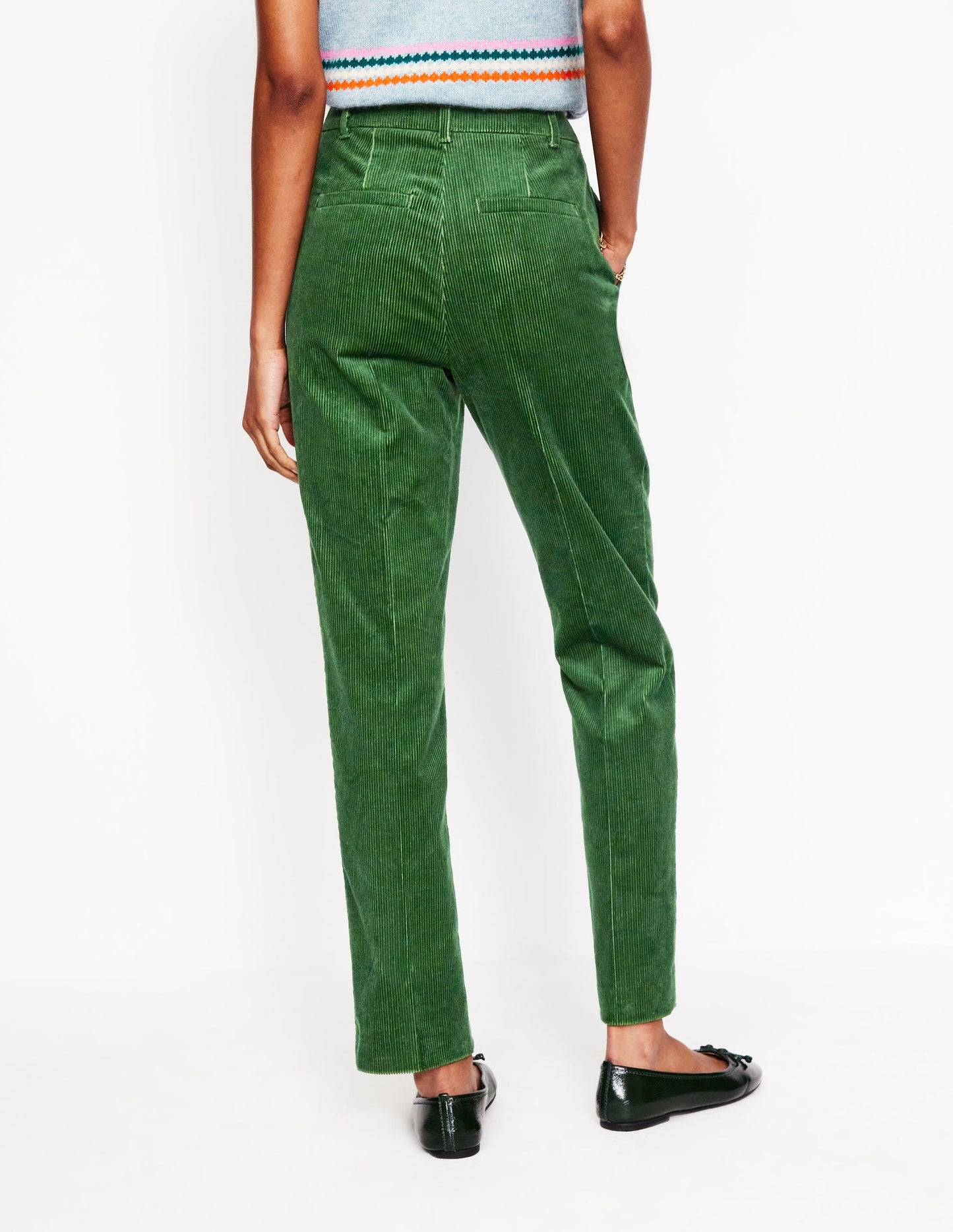 Kew Cord Pants-Winter Green