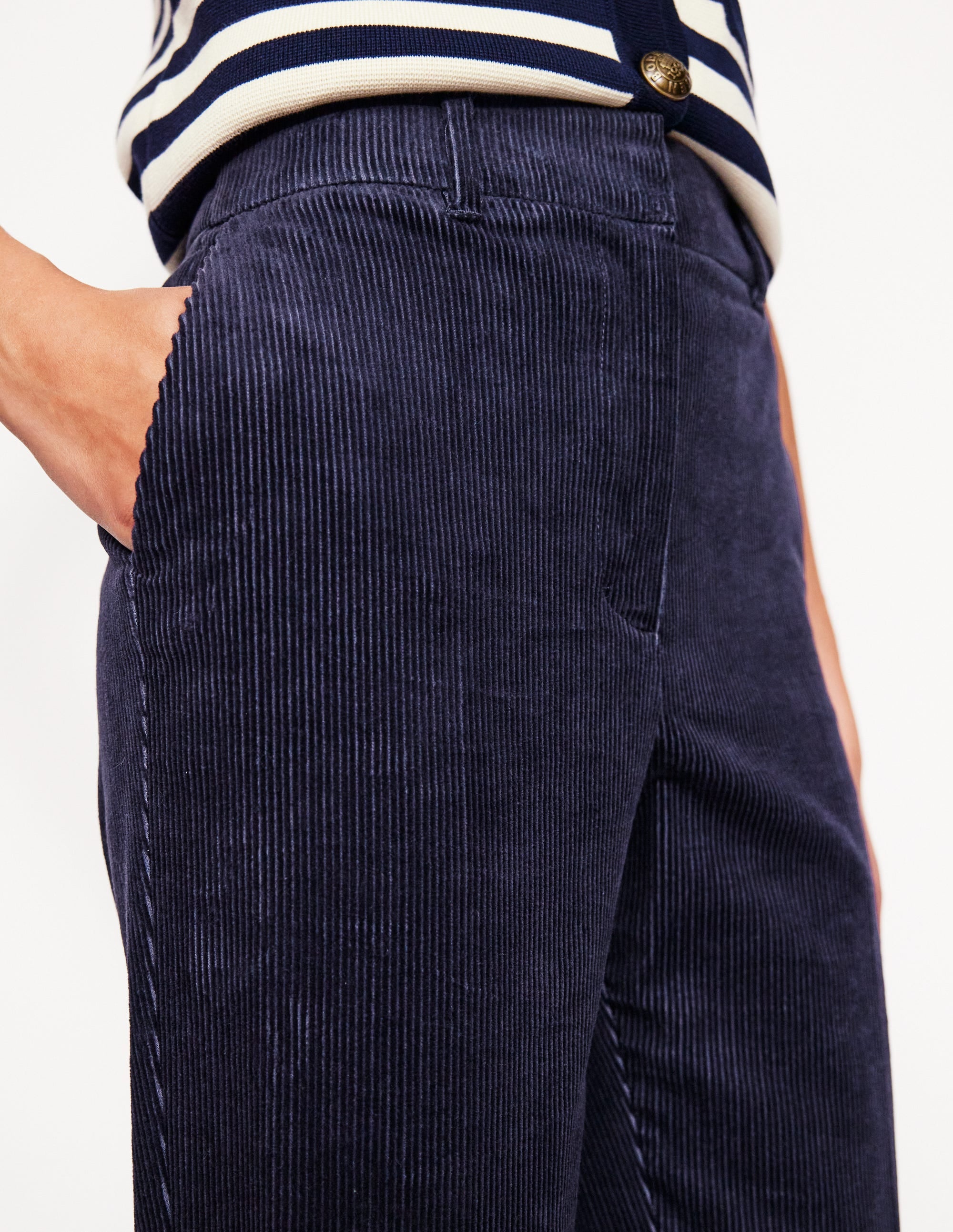 Kew Cord Pants-Navy - Image 2