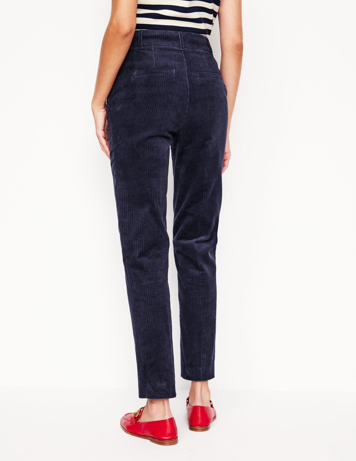 Kew Cord Pants-Navy