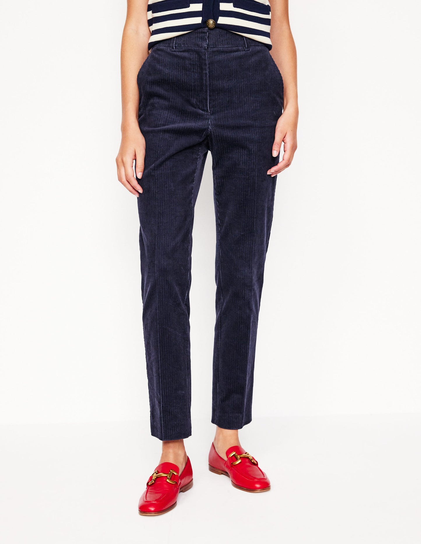 Kew Cord Pants-Navy