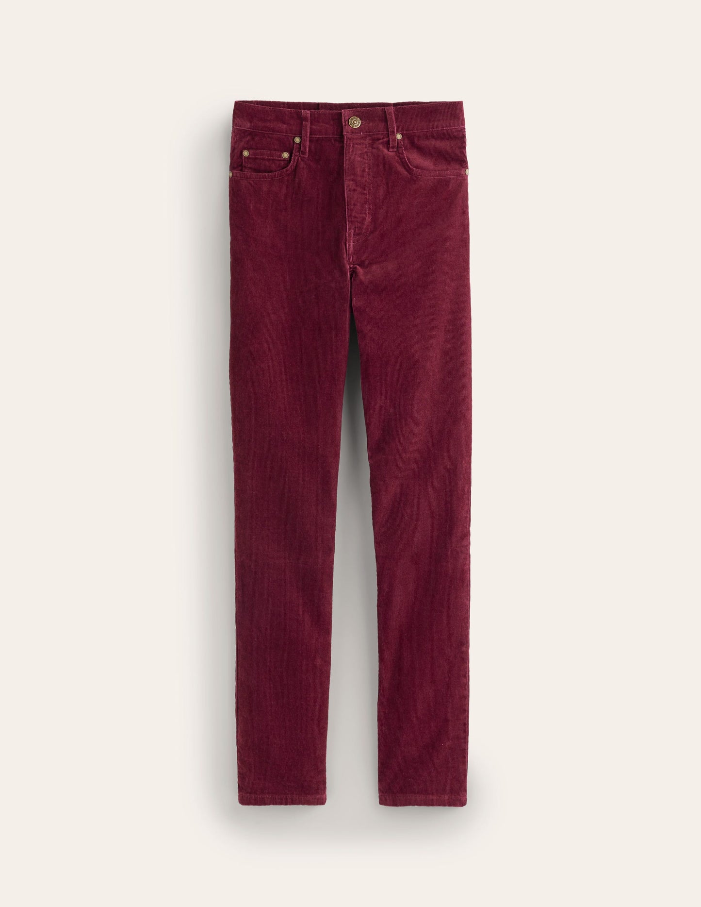 5 Pocket Cord Slim Jeans-Deep Wisteria