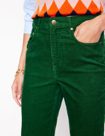 5 Pocket Cord Slim Jeans-Pine