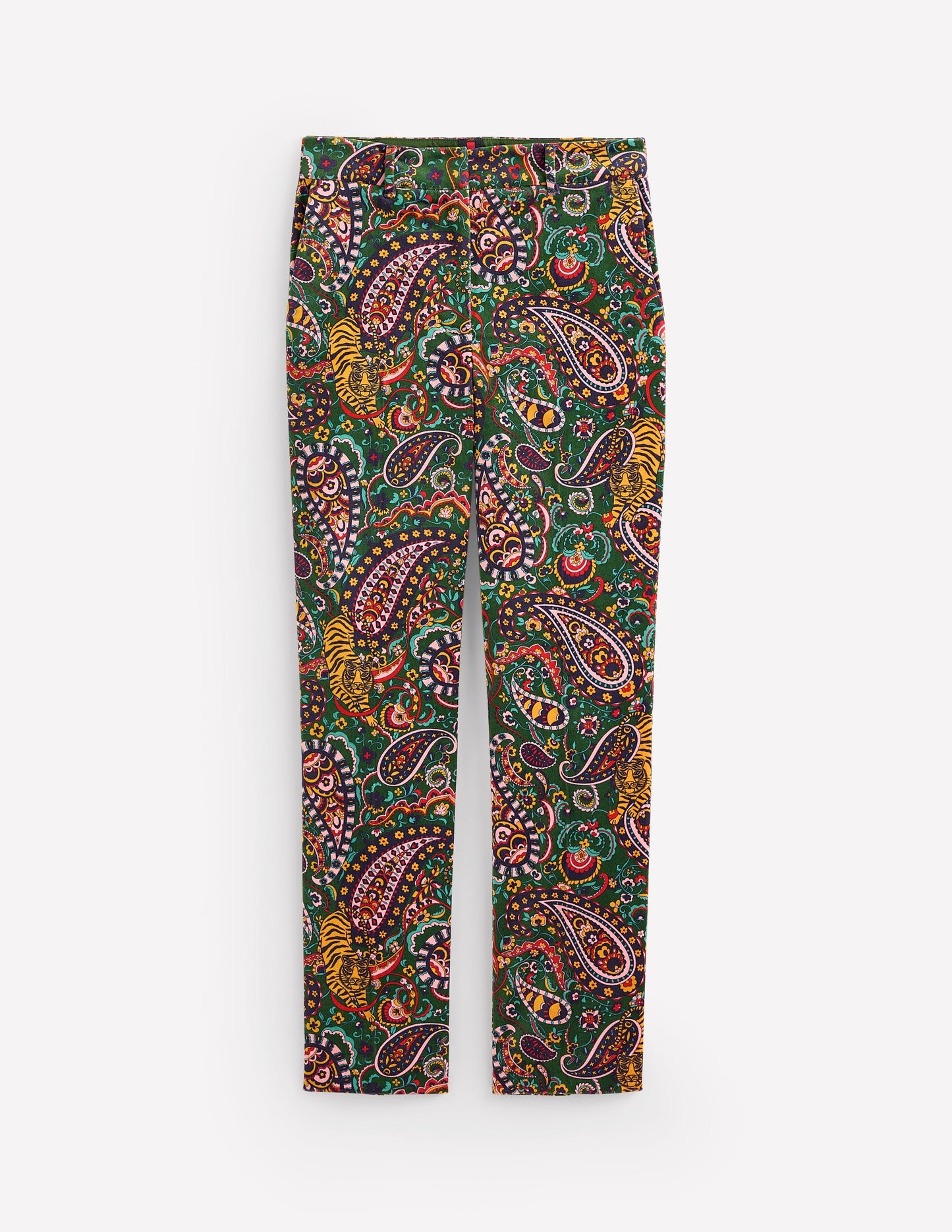 Kew Velvet Pants-Eden, Tiger Bloom