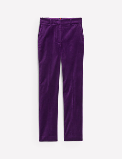 Kew Velvet Pants-Viola