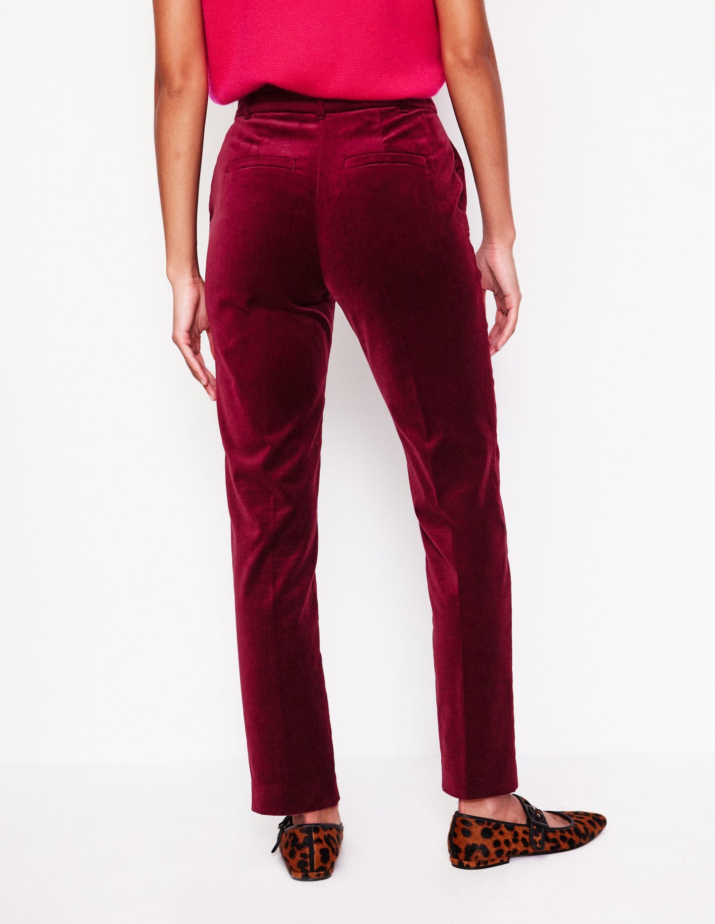 Kew Velvet Pants -Cabernet