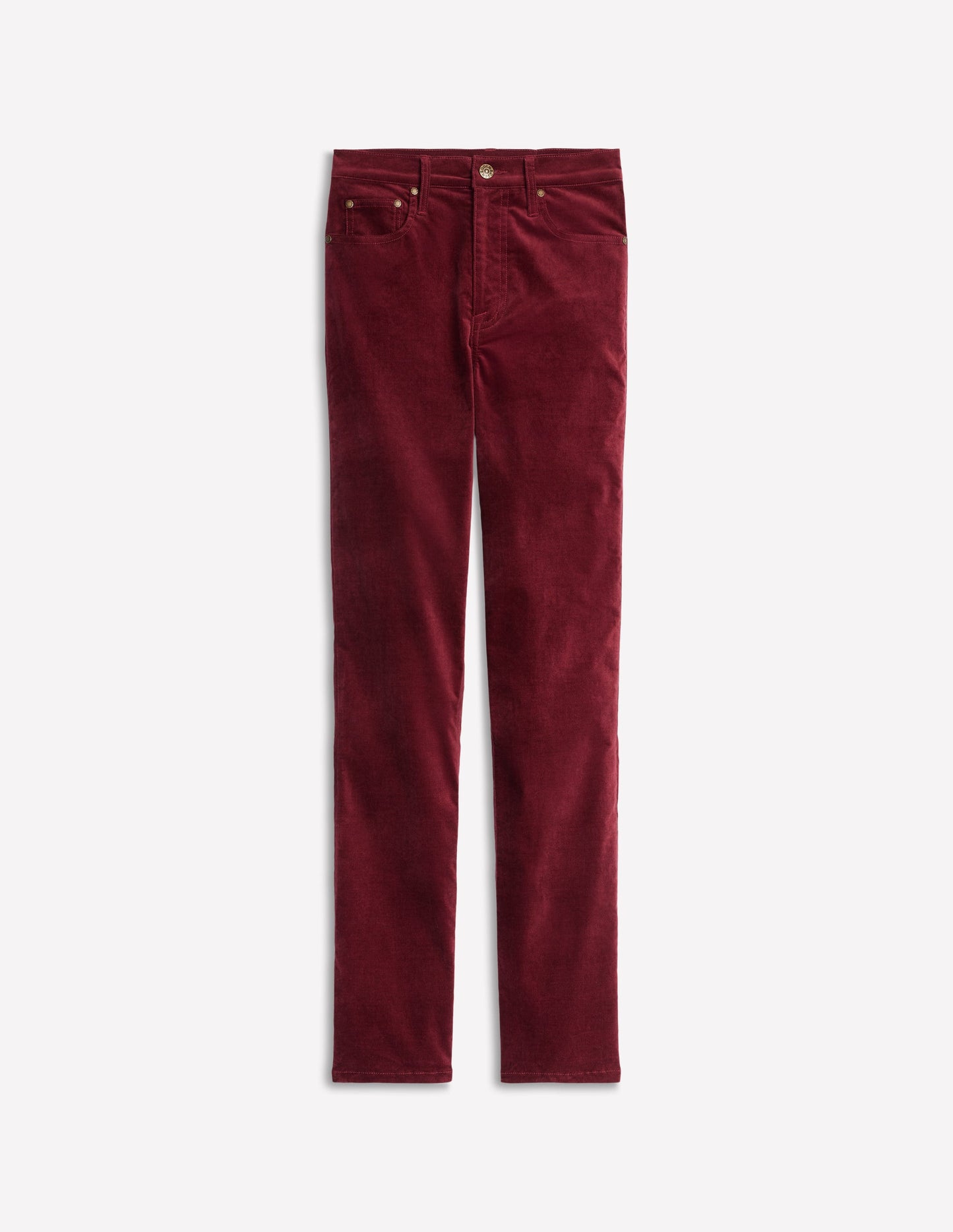 Velveteen 5 Pocket Jeans-Chestnut