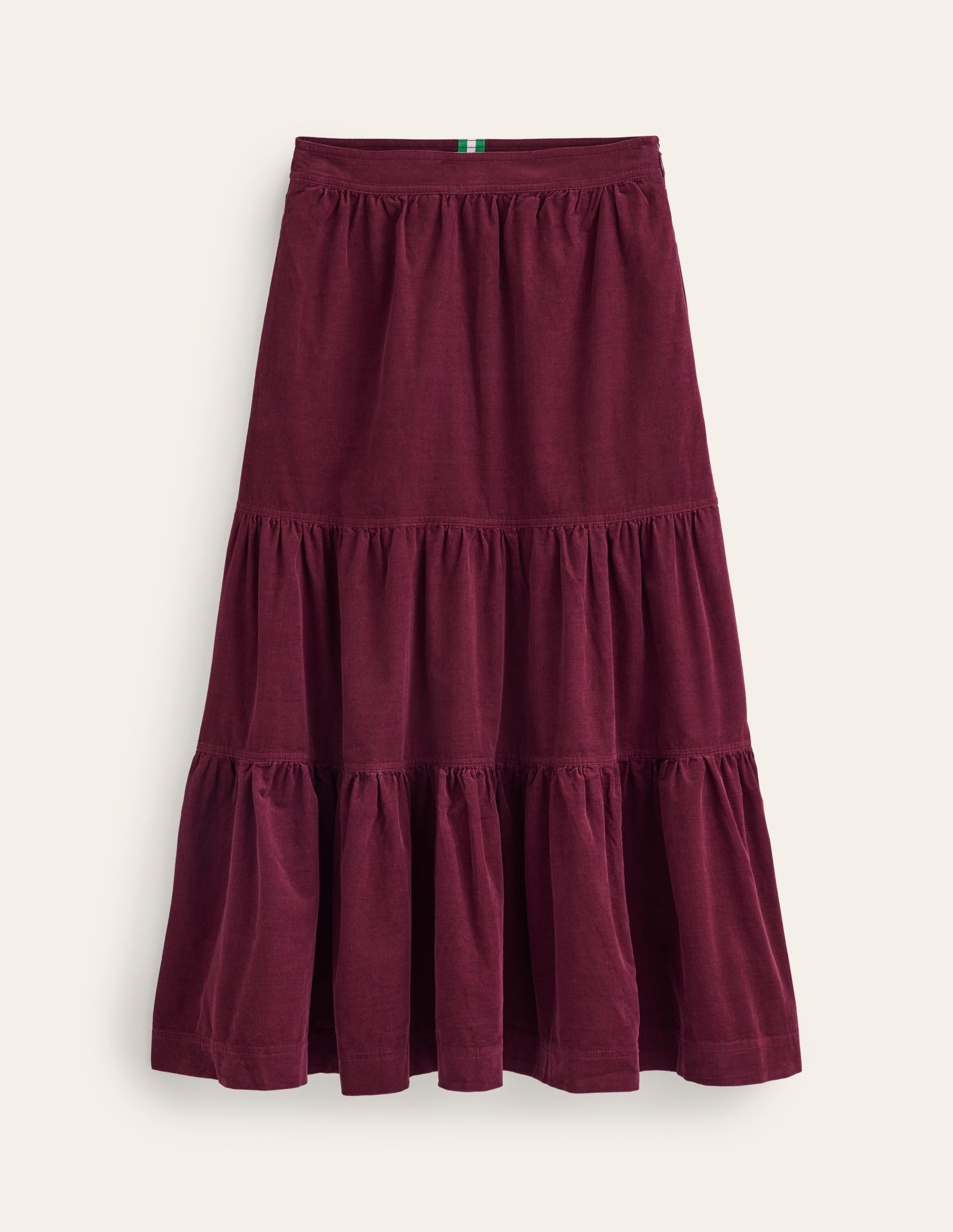 Viv Cord Tiered Maxi Skirt-Deep Wisteria - Image 5