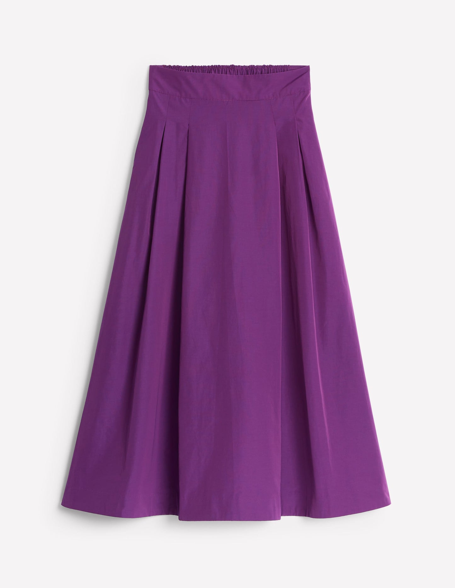 Isabella Taffeta Midi Skirt-Viola