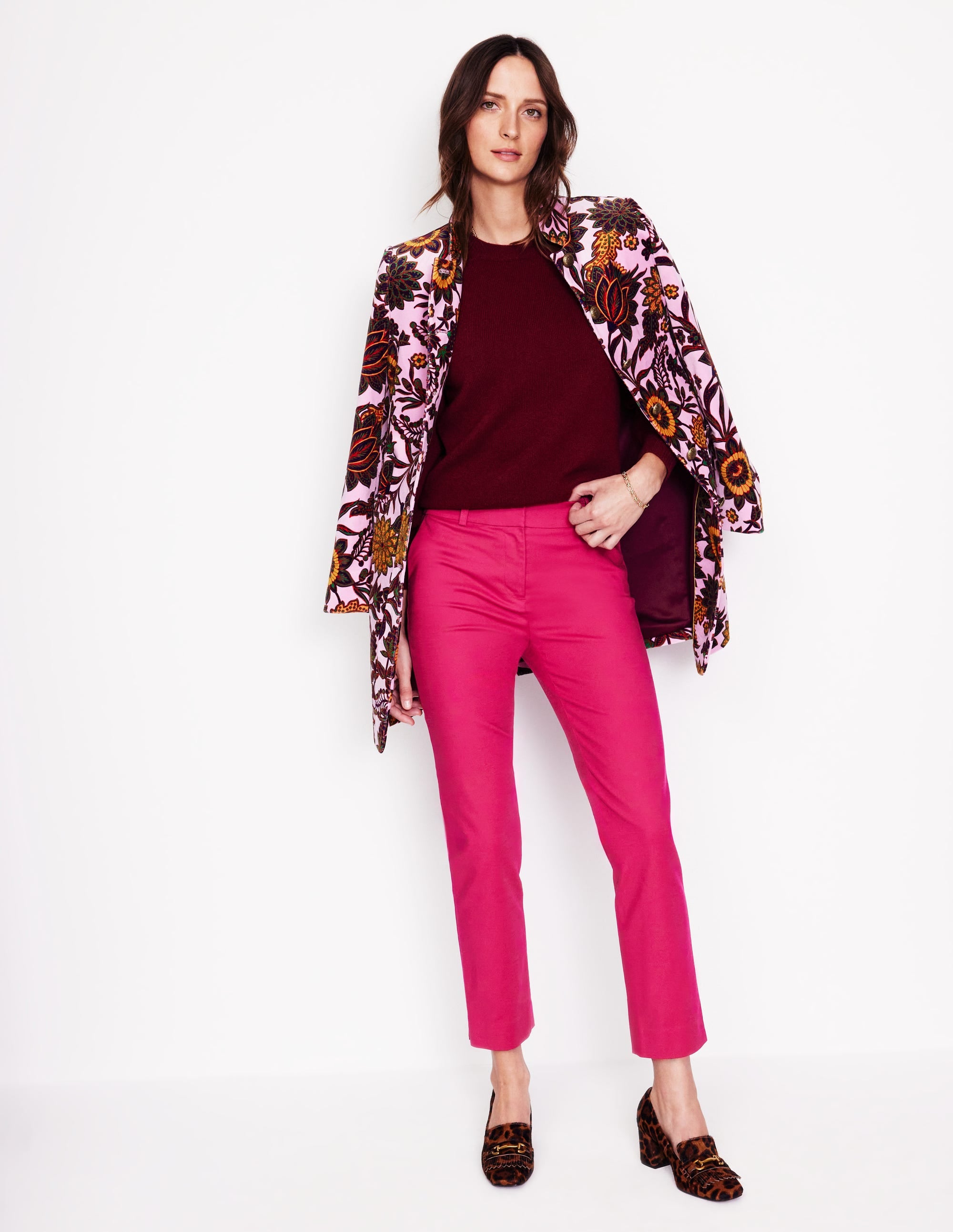 Richmond 7/8 Pants-Cherry Jam - Image 1