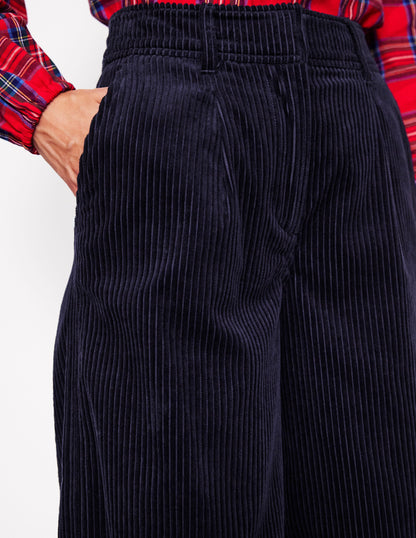 Chiswick Cord Pants-Navy