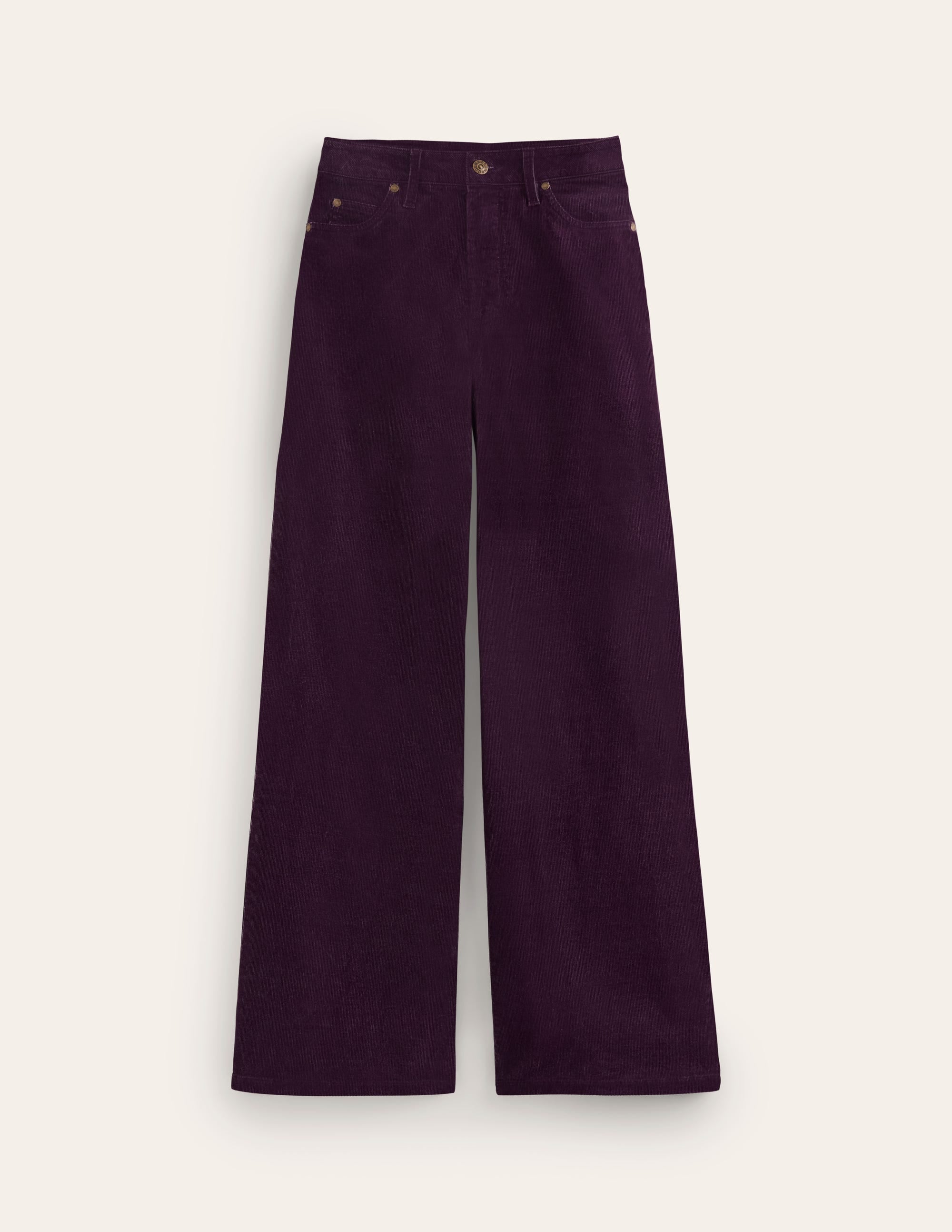 5 Pocket Cord Wide Jeans-Damson - Image 6