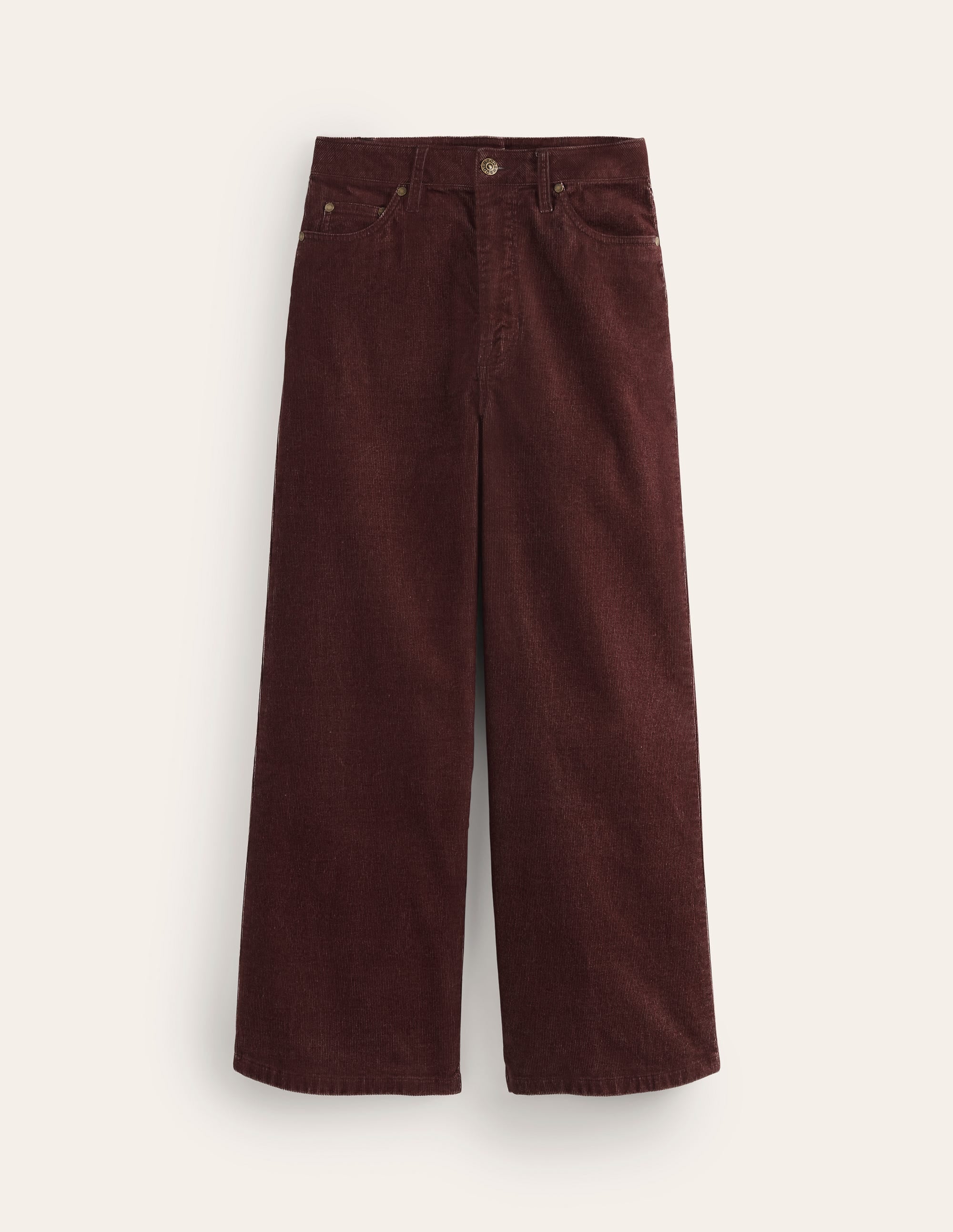 5 Pocket Cord Crop Jeans-Chestnut - Image 5