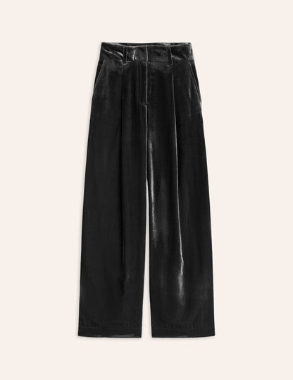 Chiswick Velvet Pants-Black