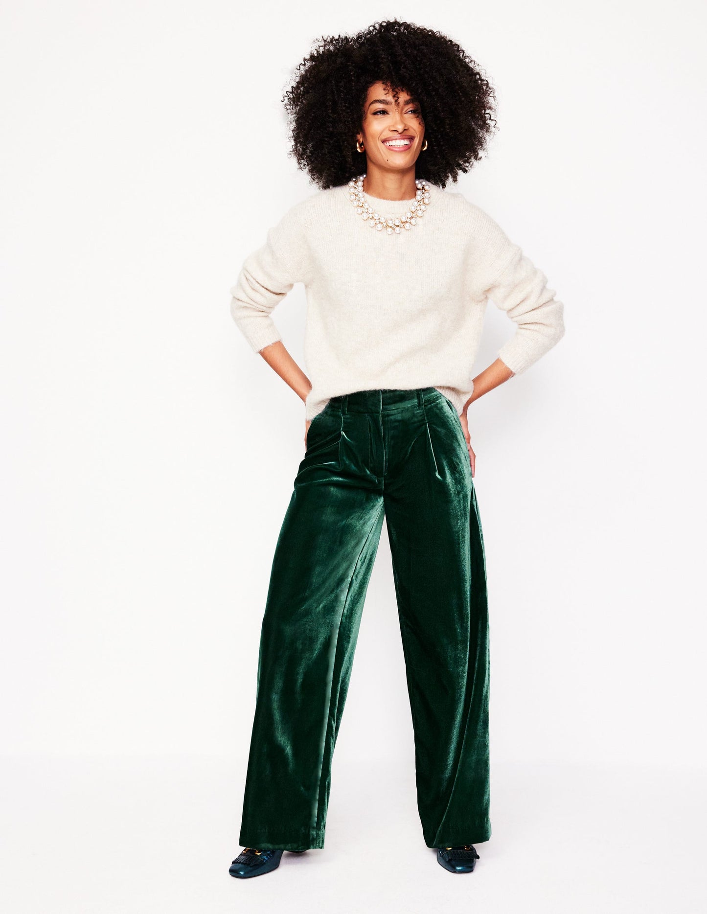 Chiswick Velvet Pants-Glade