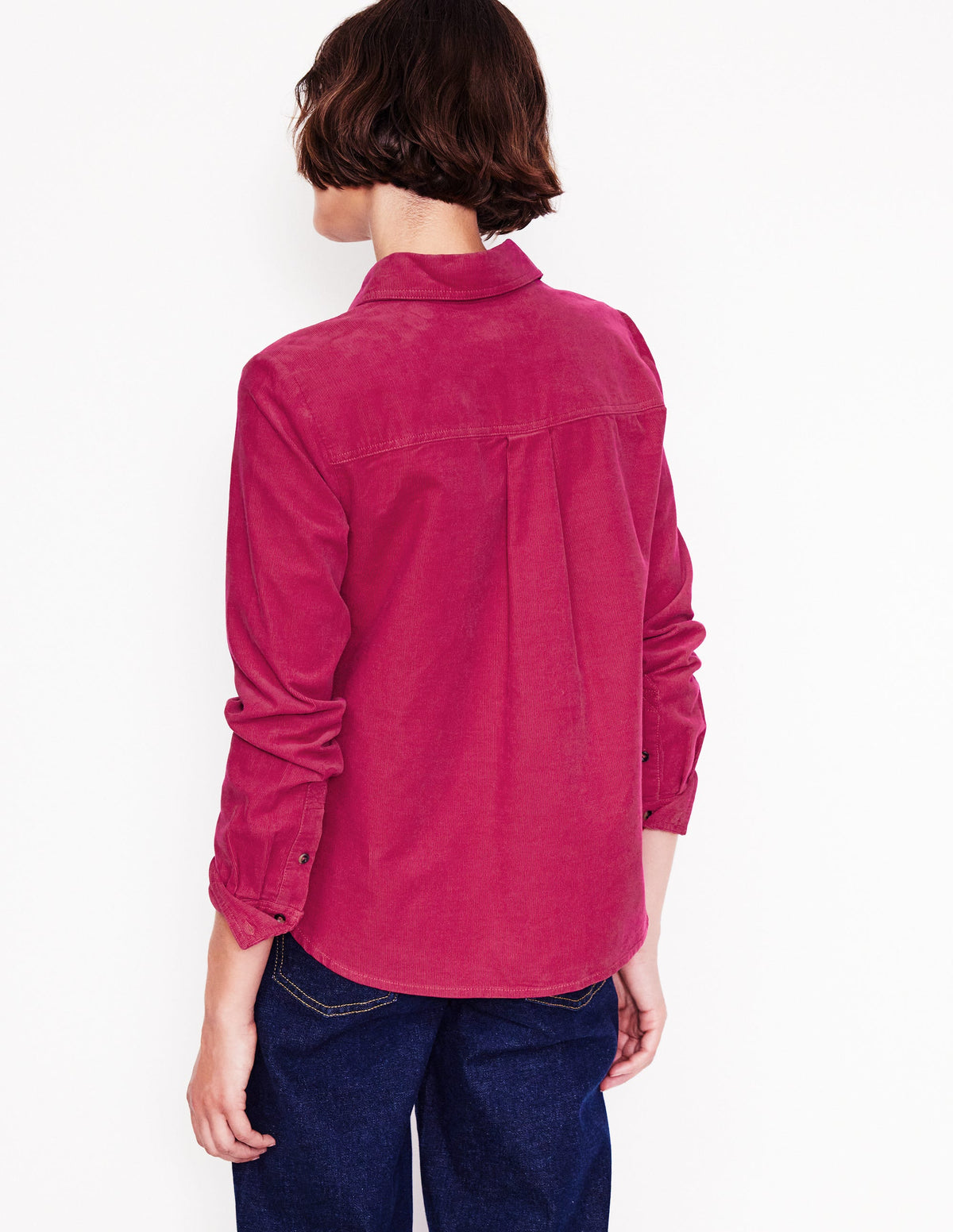 Sienna Cord Shirt-Cherry Jam - Image 3