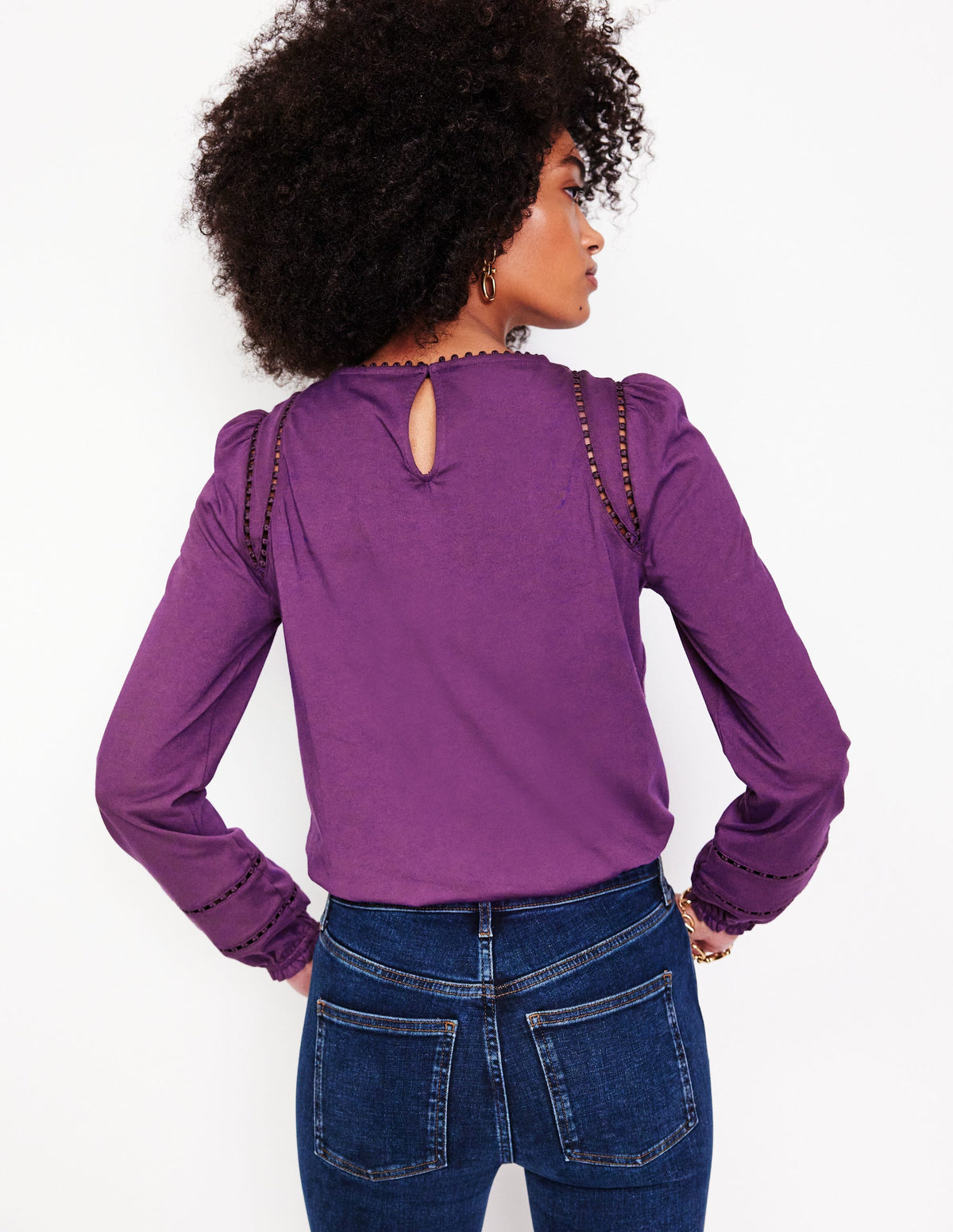 Mila Long Sleeve Top-Viola - Image 3
