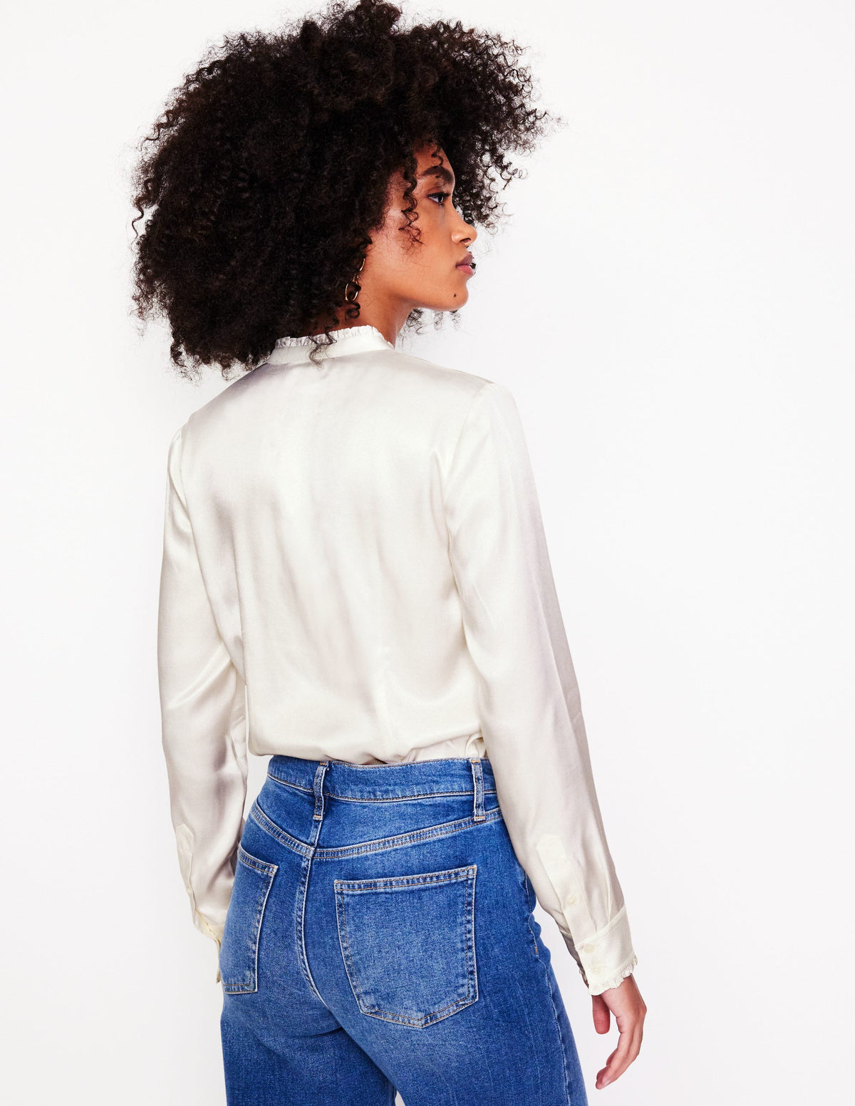 Phoebe Viscose Shirt-Ivory - Image 3