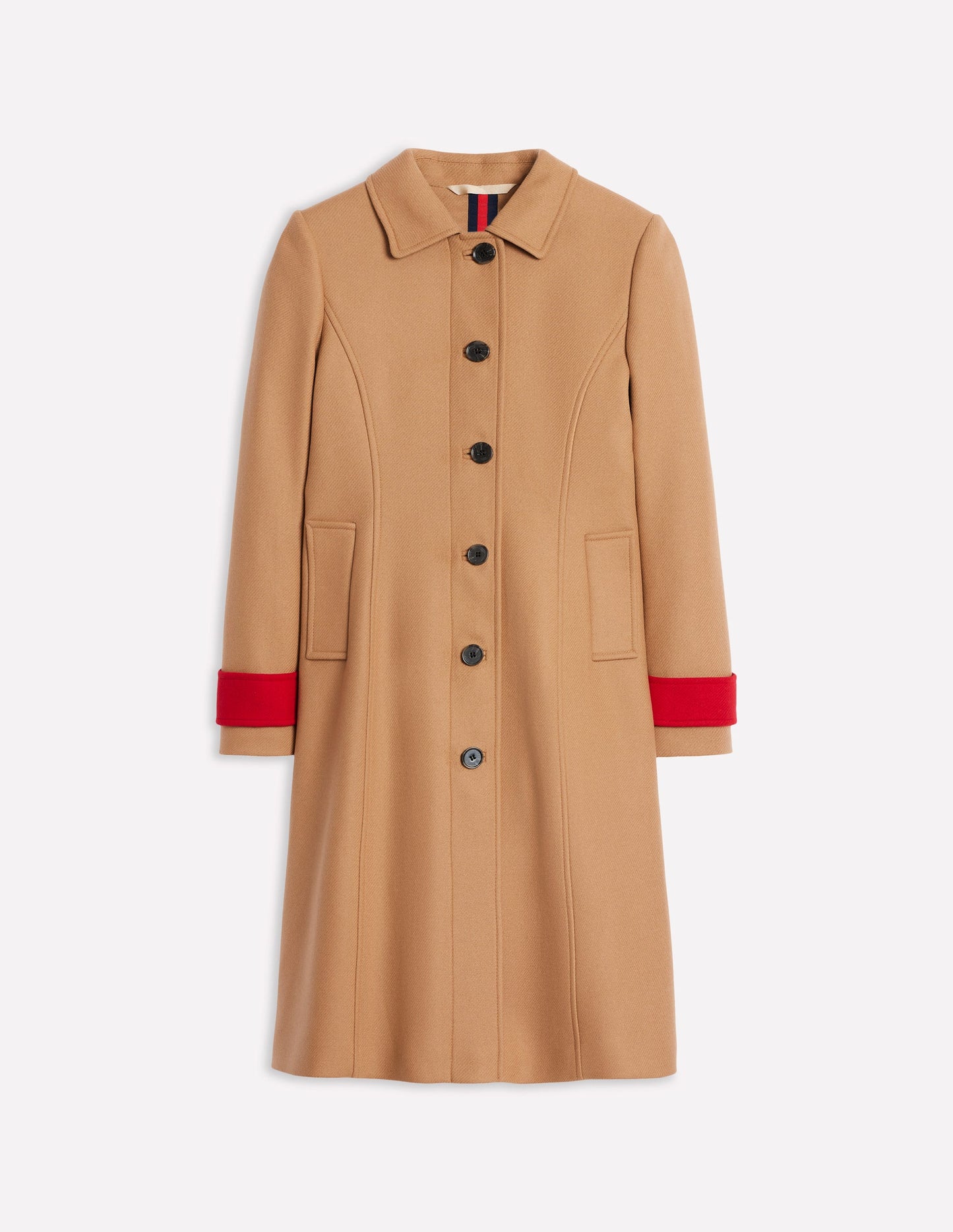 Durham Wool Blend Coat-Colourblock Camel