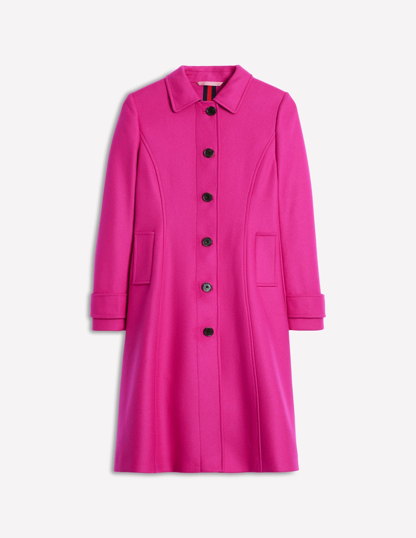 Durham Wool Blend Coat-Cherry Jam