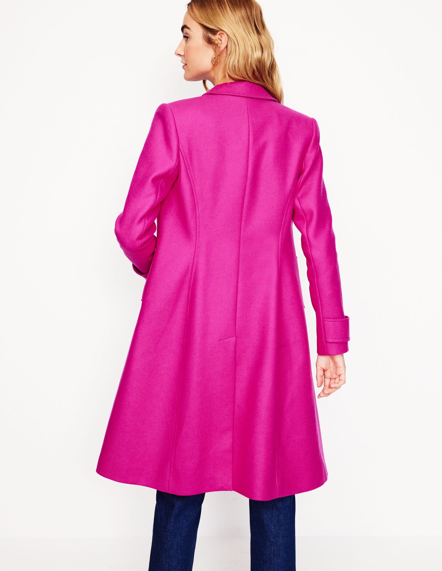 Durham Wool Blend Coat-Cherry Jam