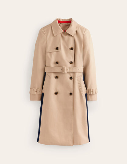Colour Block Trench Coat-Neutral-6