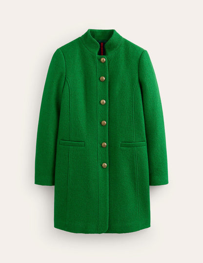 Hamilton Textured Coat-Highland Green