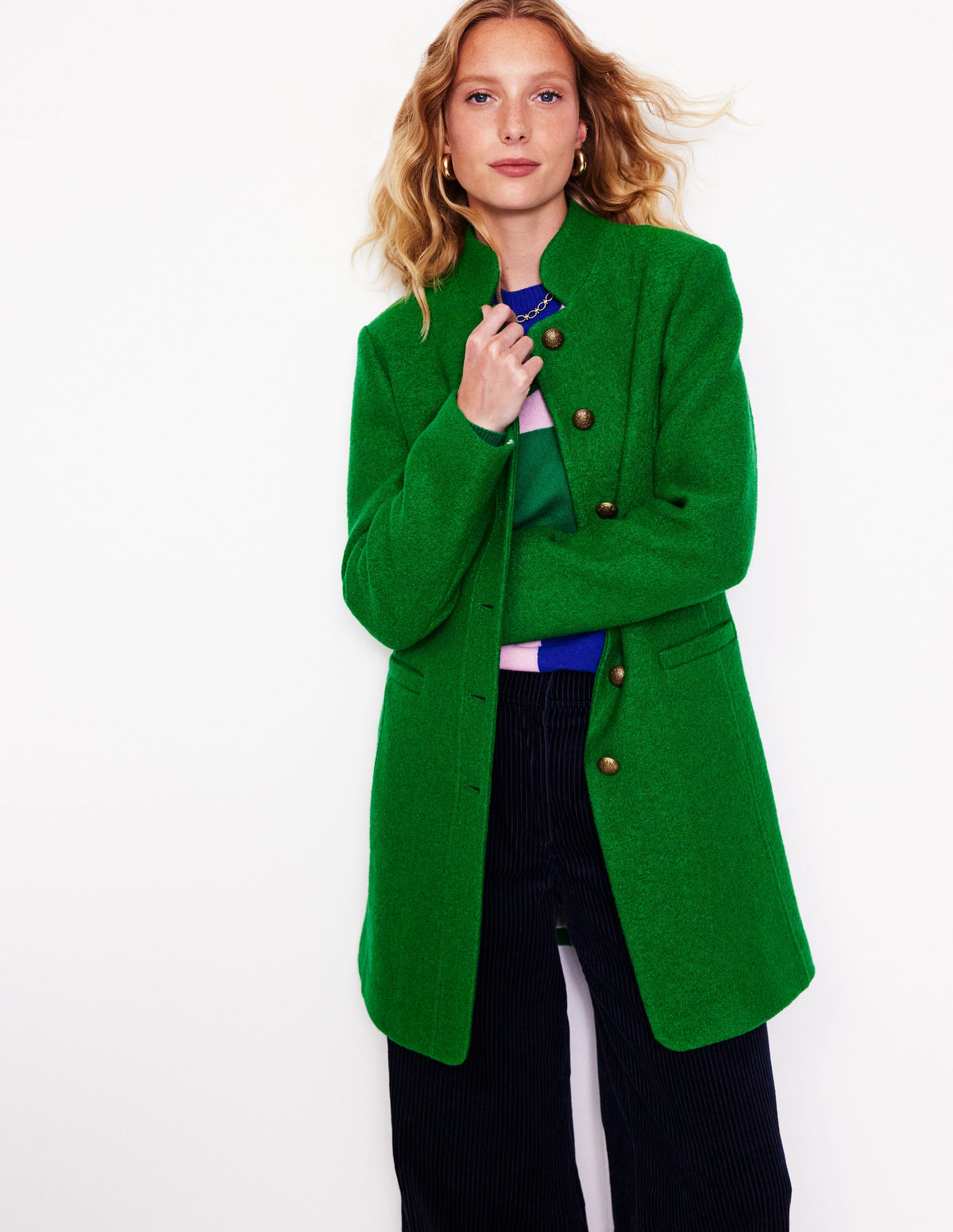 Hamilton Textured Coat-Highland Green - Image 1
