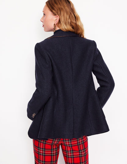 Marylebone Textured Blazer-Navy