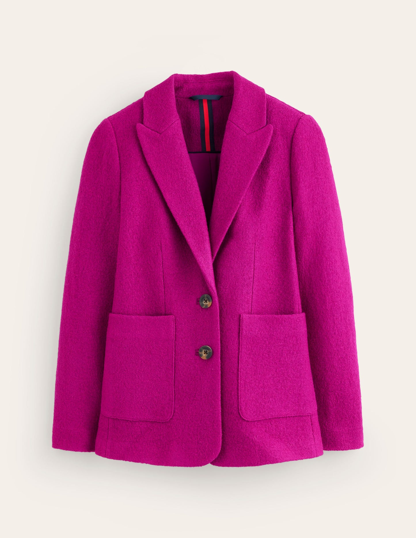 Marylebone Textured Blazer-Vibrant Plum