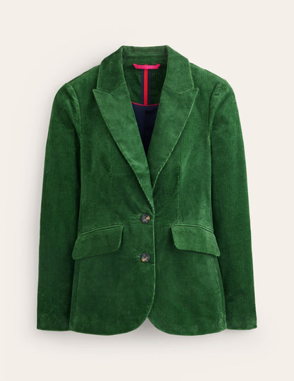 Marylebone Cord Blazer-Winter Green