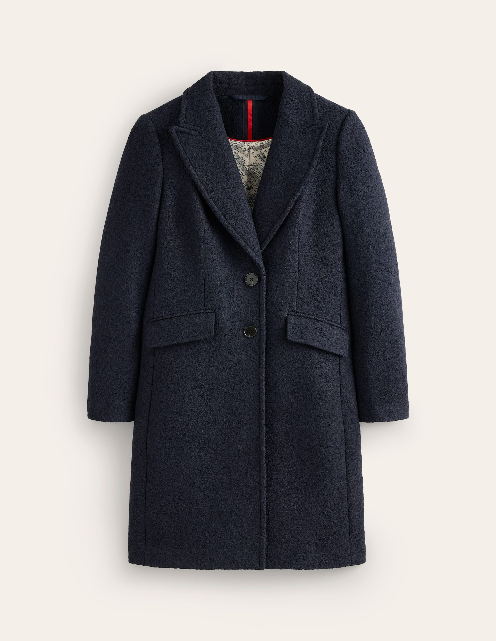Chichester Textured Coat-Navy - Image 5