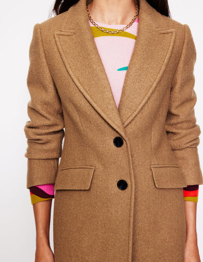 Chichester Textured Coat-Camel