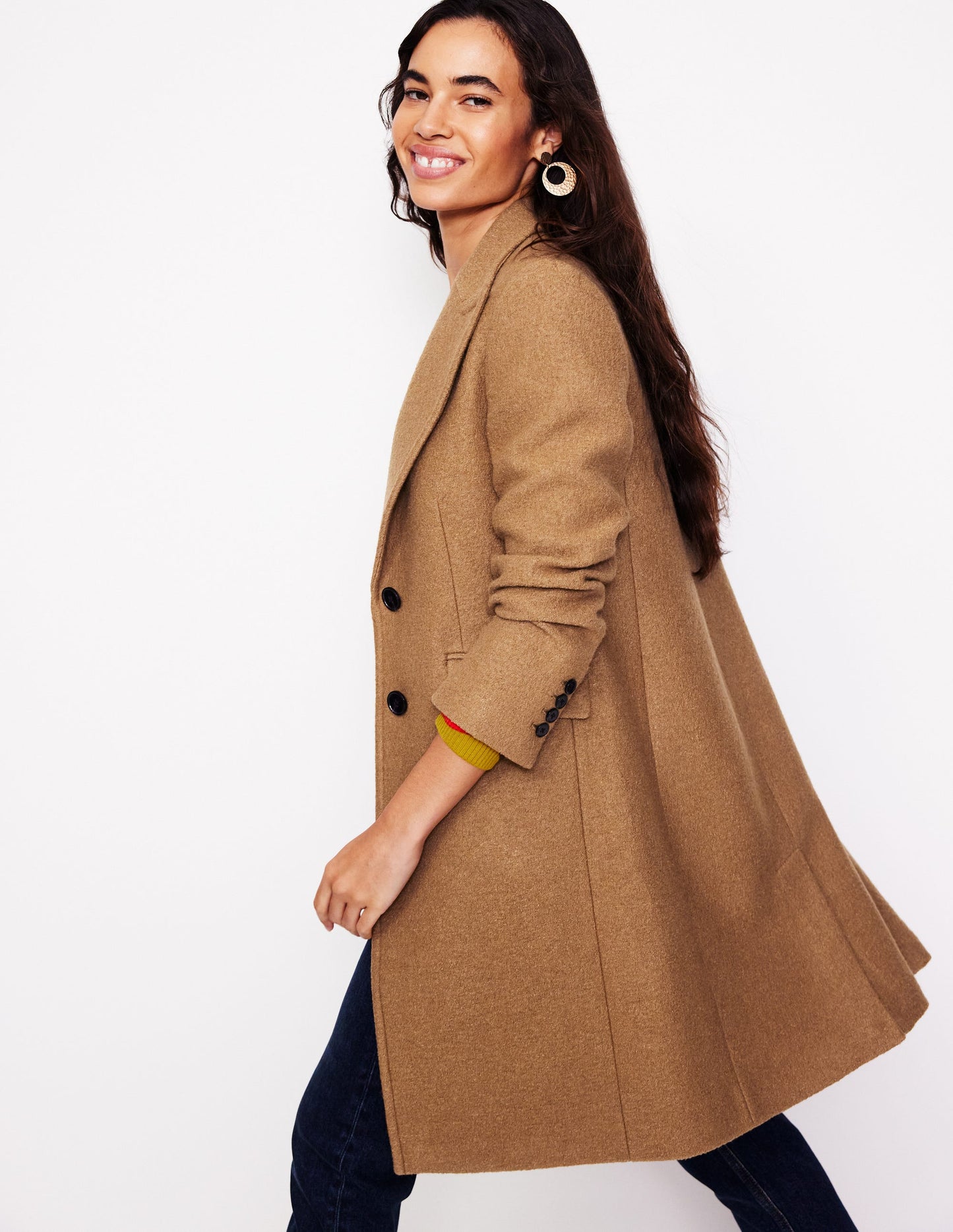 Chichester Textured Coat-Camel