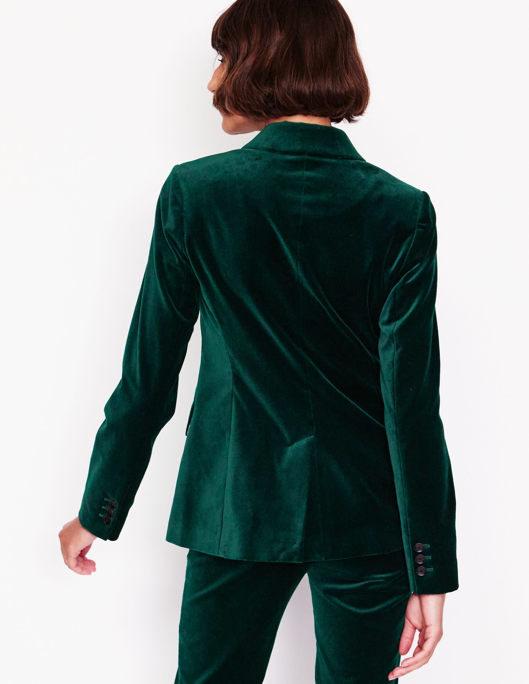 Marylebone Velvet Blazer-Ponderosa Pine - Image 3