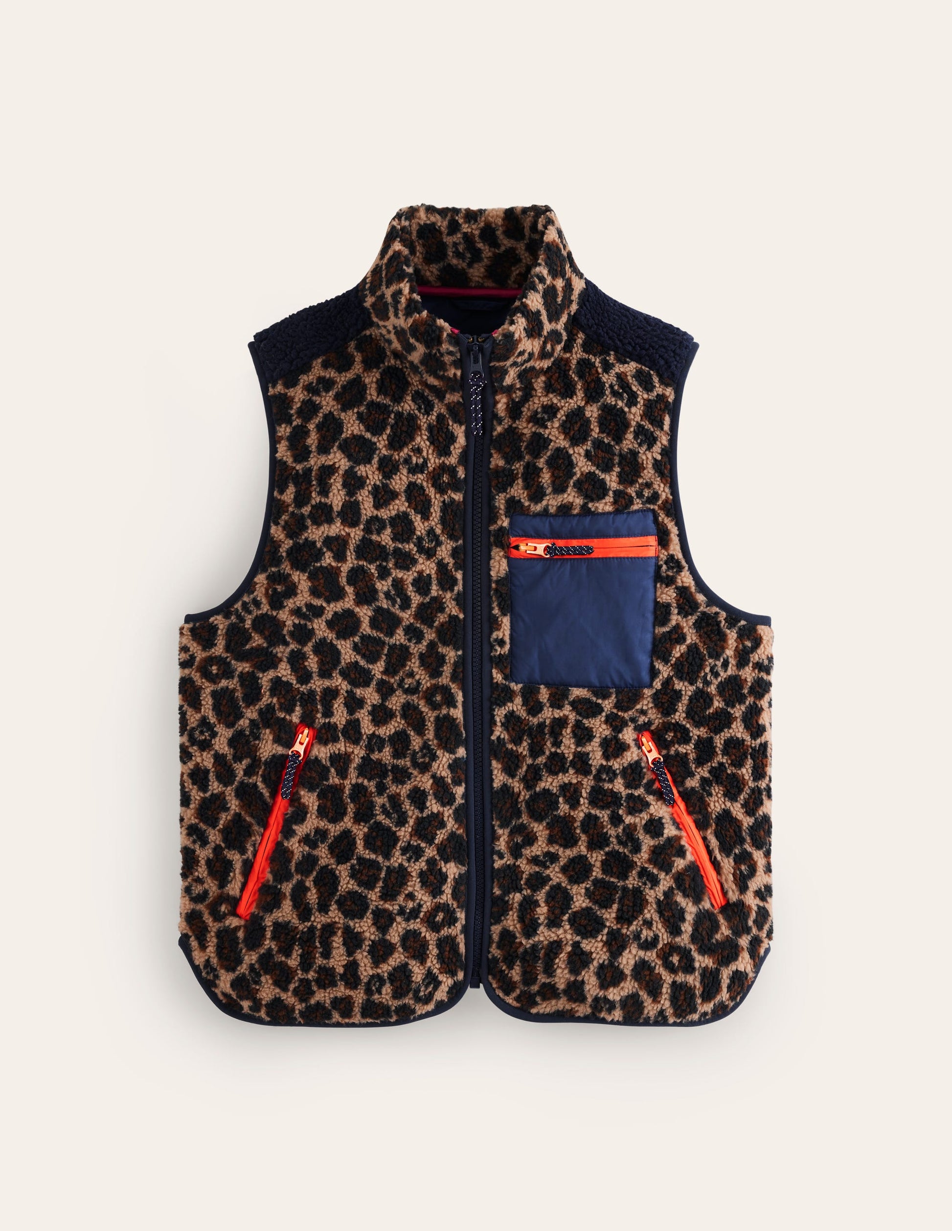 Truro Borg Vest-Leopard-5