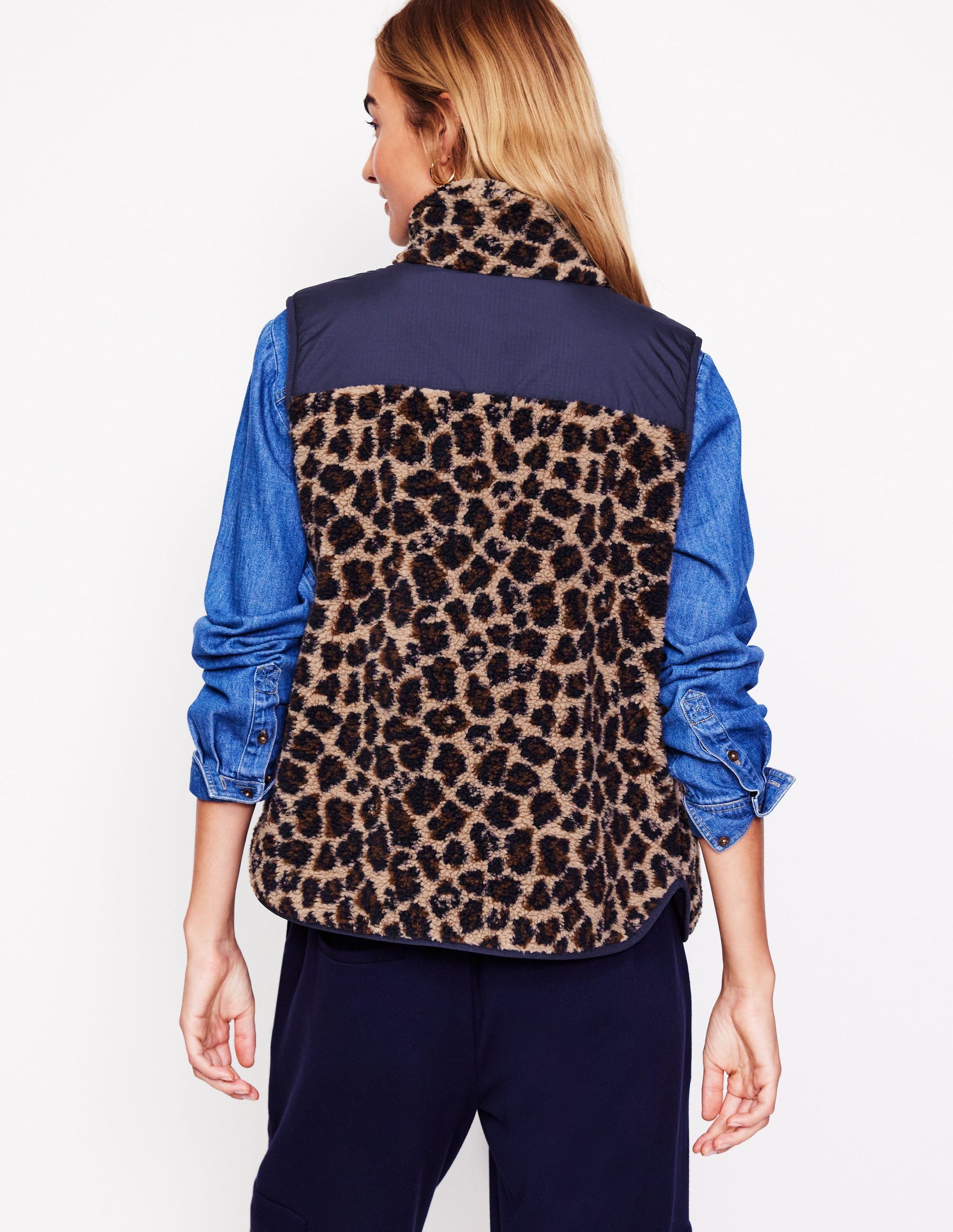 Truro Borg Vest-Leopard-3