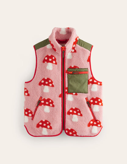 Truro Borg Vest-Mushroom