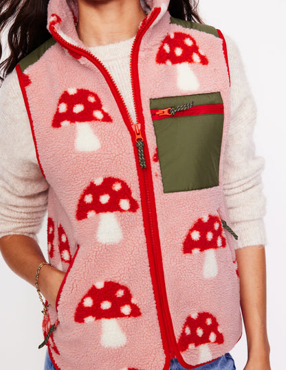 Truro Borg Vest-Mushroom