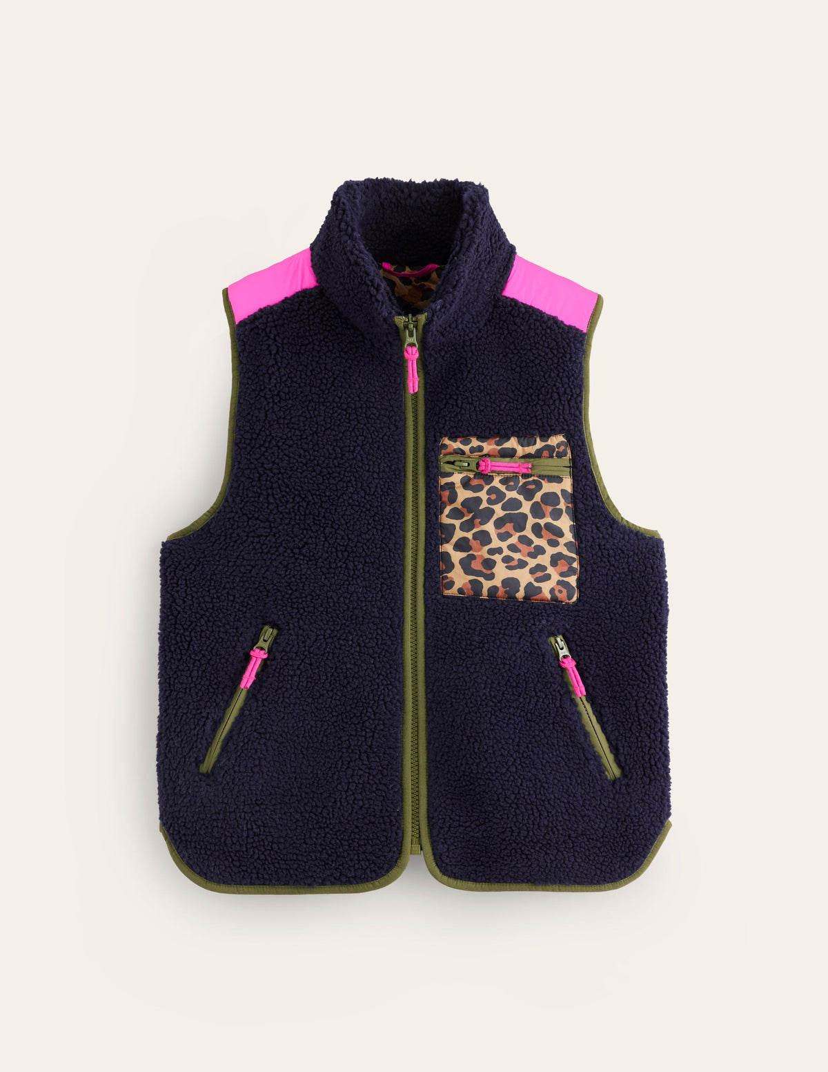 Truro Borg Vest-Navy - Image 6