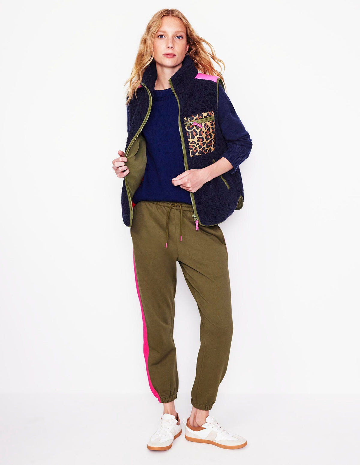 Truro Borg Vest-Navy - Image 5