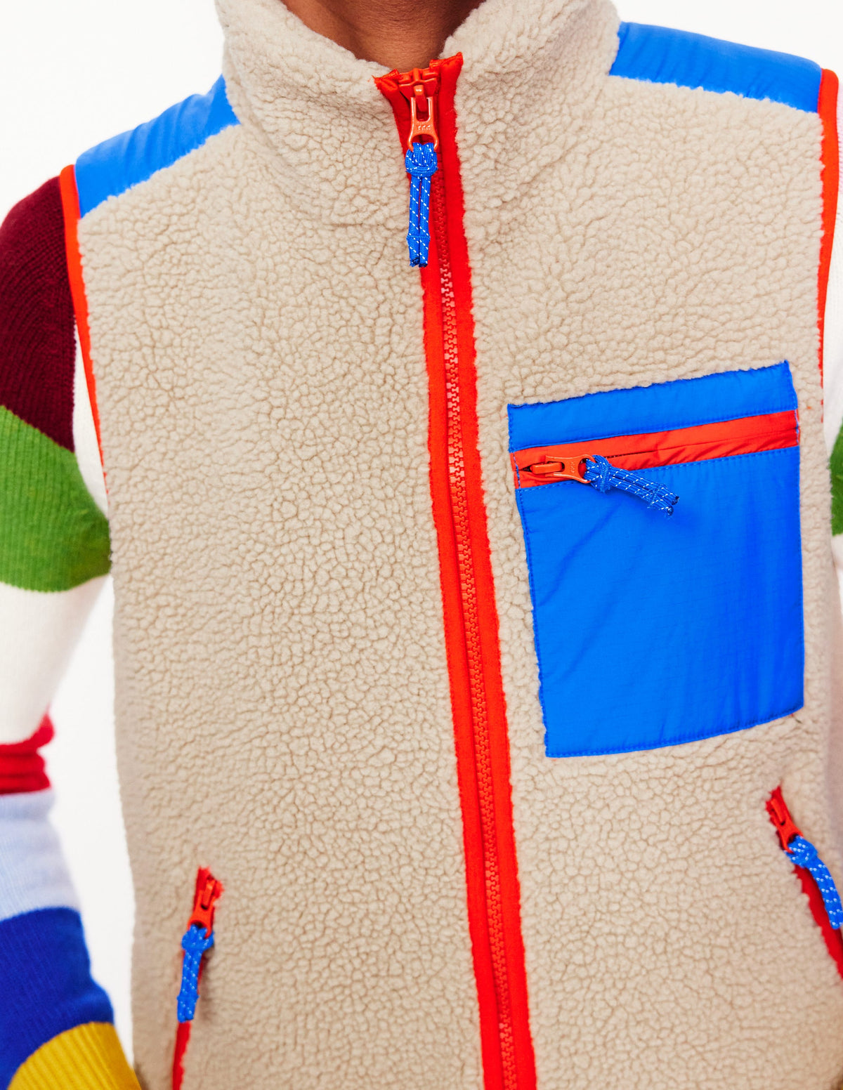 Truro Borg Vest-Neutral - Image 2