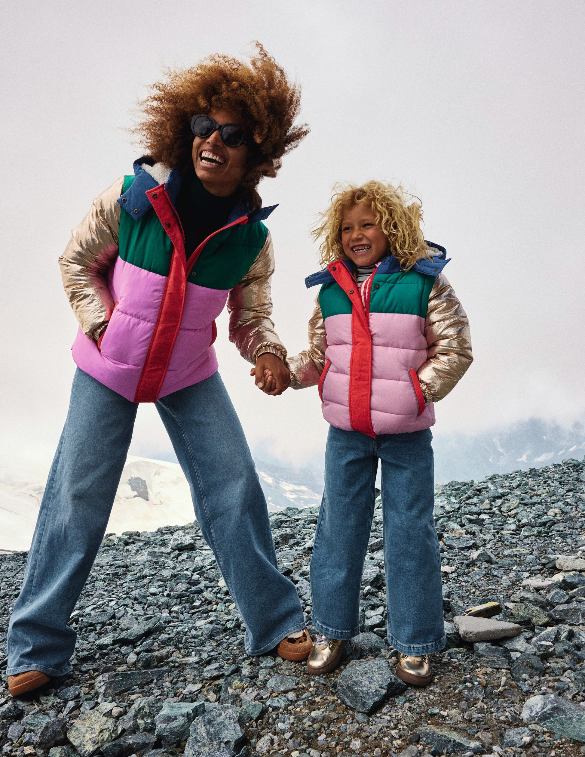 Short Puffer Coat-Multi-5