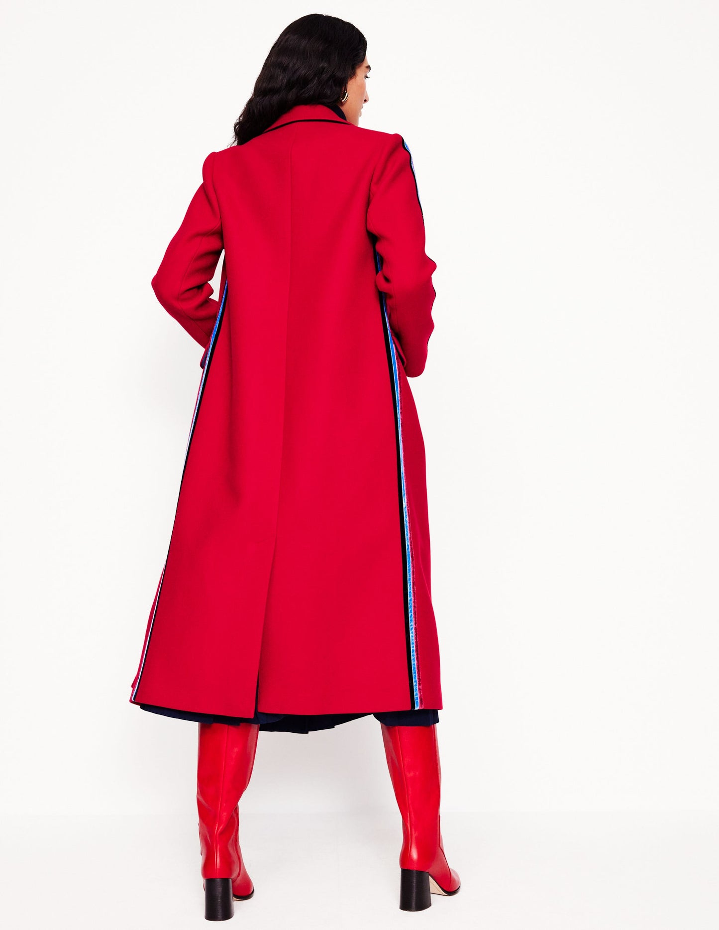 Midi Coat-Red