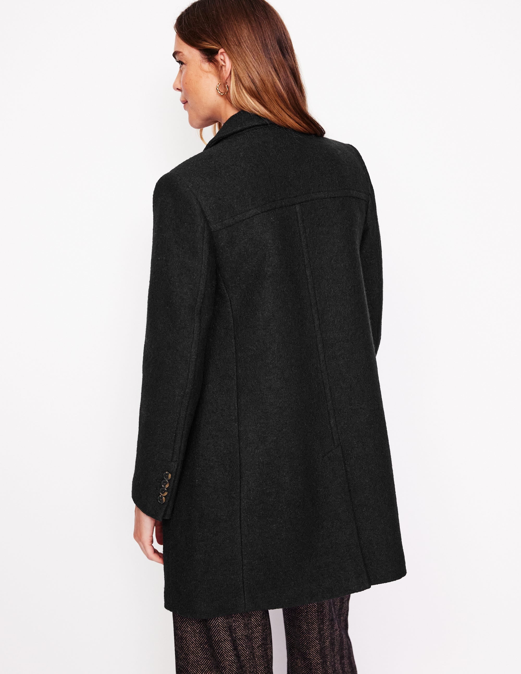 Lincoln Textured Coat-Black - Image 3