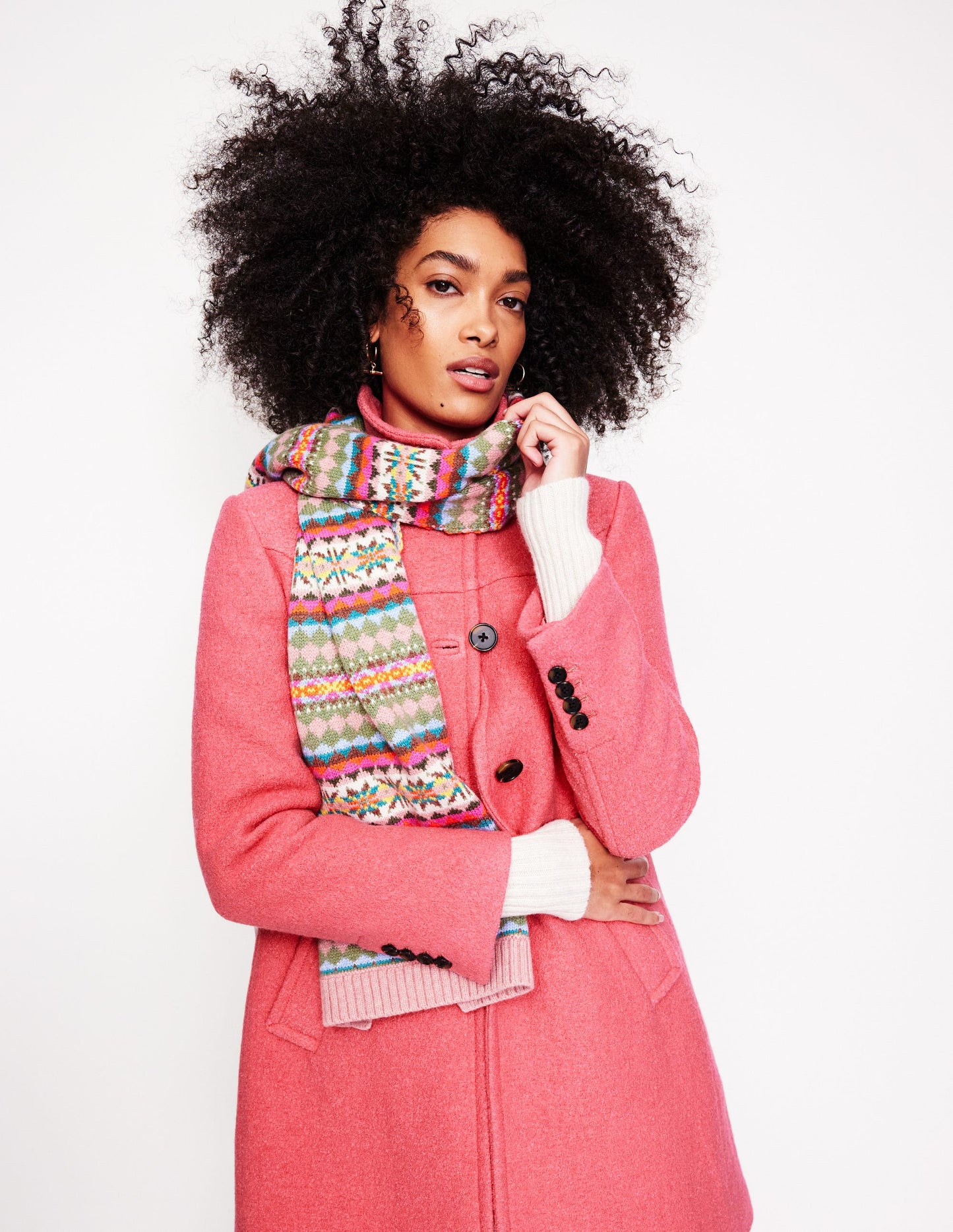 Lincoln Textured Coat-Rhubarb