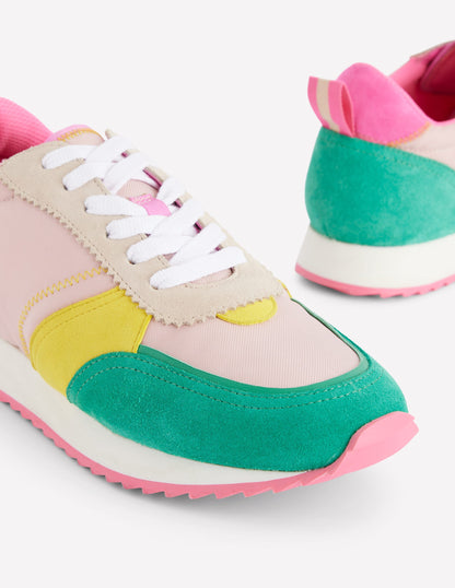 Runner Sneakers-Pink Colourblock