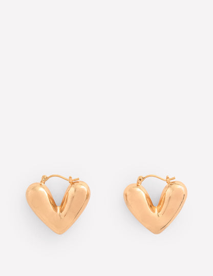 Heart Hoops-Gold