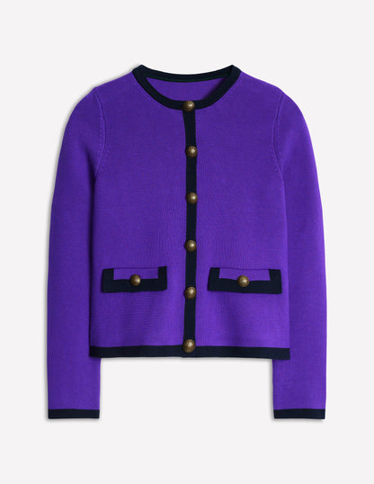 Holly Knitted Jacket-Ameythyst Purple