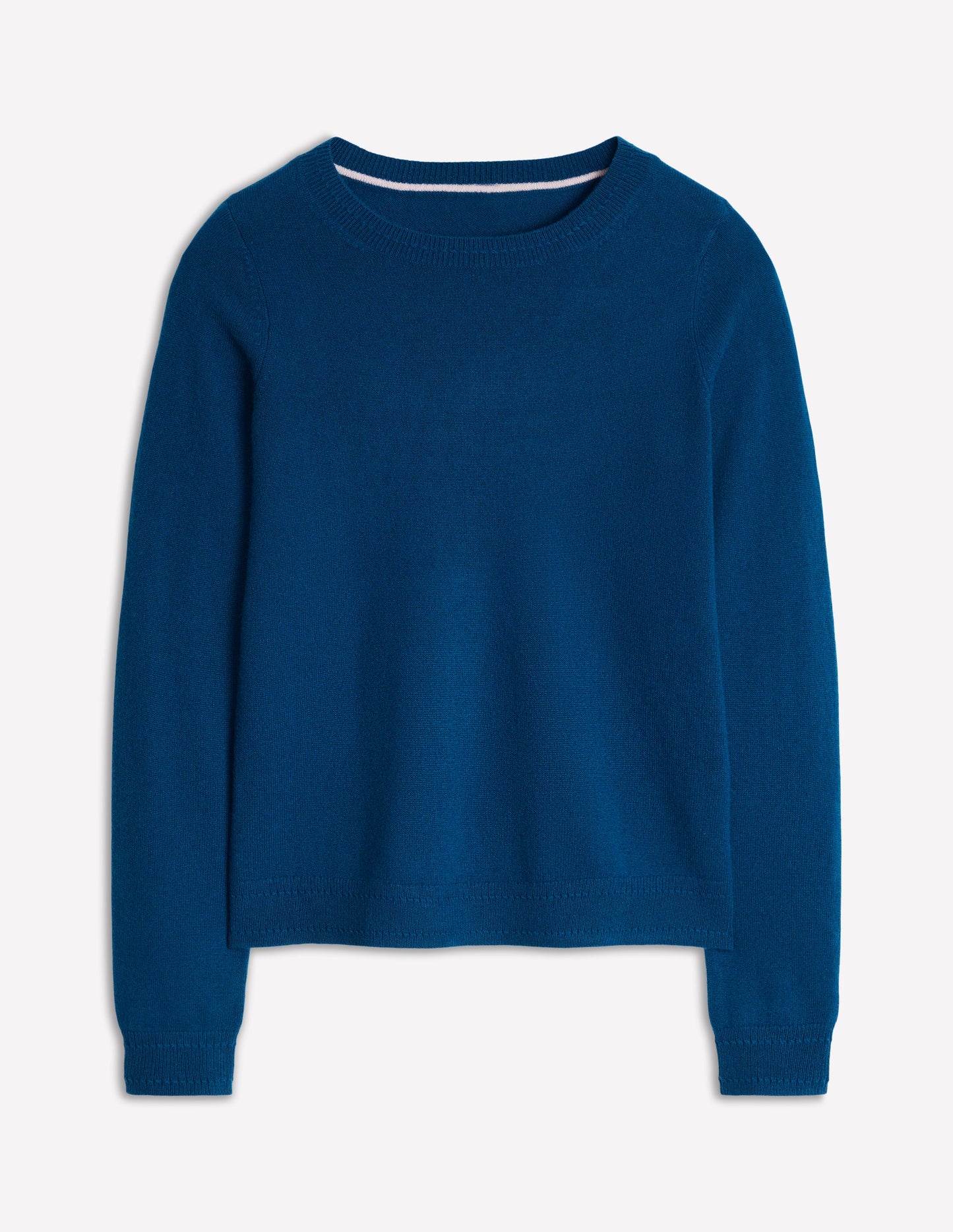 Eva Cashmere Crew Neck Jumper-Harbour Blue